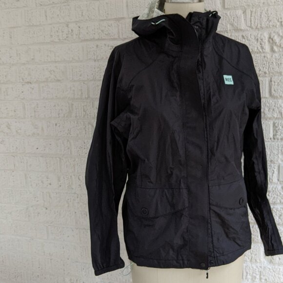 MEC BLACK RAIN JACKET - Picture 1 of 7